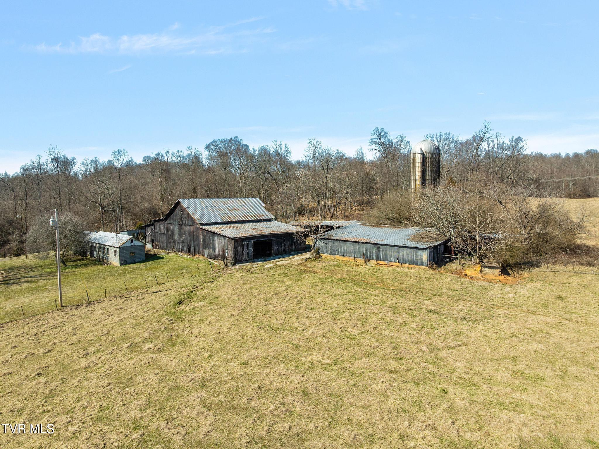 Barns on property