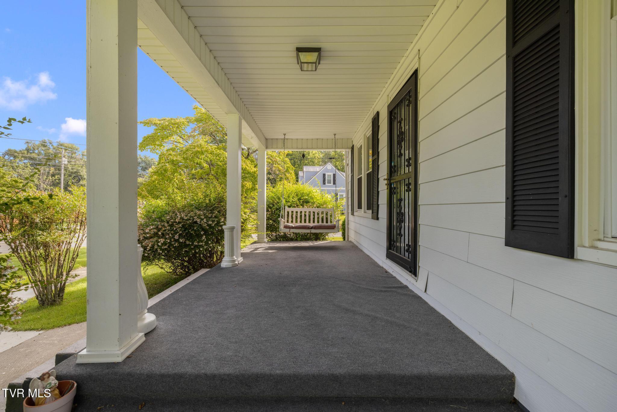 Covered front porch