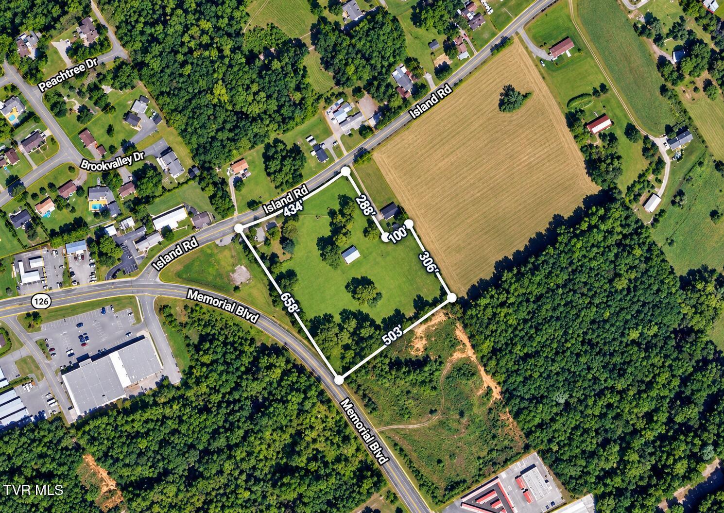 Aerial Property Boundary Map